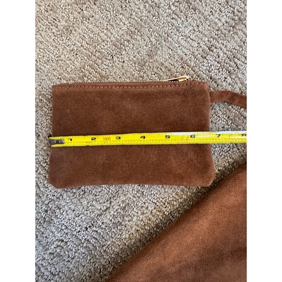 NWT CHEVAL Firenze Suede Genuine Leather Hobo Bag Pouch Camel Tan Italy - Picture 11 of 16